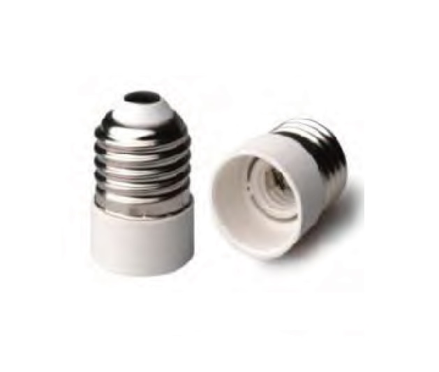 Adattatore E14 => E27 - Bianco